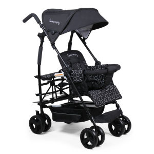 Kinderwagon Twin Baby Stroller Lightweight Foldable Sit-Lie Double Child Toddler Wheelchair for Infants And Young Children