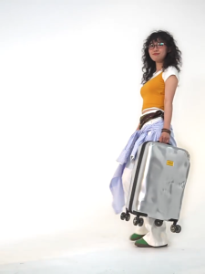 【MALAYSIA】JUPITER FLY Concave-Convex Luggage Damaged Suitcase High-Appearance Password 20-28 inch Silver