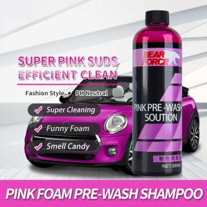 Pink car wash liquid car cleaning agent pre-wash liquid foam rich car washing artifact cleaning mud loose lotion
