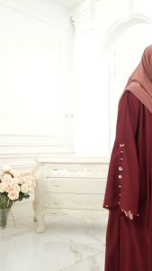 NAJMI ABAYA// GAMIS ABAYA ARAB HITAM JATBLACK KEKINIAN // BAJU SWAROVSKI TERBARU