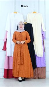 GAMIS BROKAT MAWARA ALL REAL PICT BANYAK PILIHAN WARNA