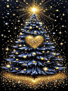 HUACAN Diamond Painting 5d Tree Christmas Landscape Diy Handicrafts Rhinestones Mosaic Heart Fantasy Full Drill Home Decor