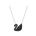 Dây Chuyền Swarovksi Swan Lớn Hình Con Gấu Đen Phụ Kiện Trang Sức Thời Trang Dây Chuyền Xương Đòn Khóa Xương Đòn Trang Sức Hợp Kim. 