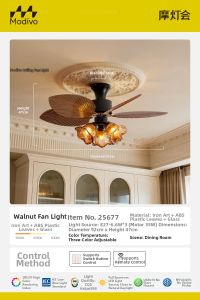 FANCY LAMP CLUB | American Nanyang Style Retro Fan Light