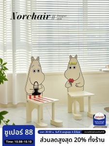 เก้าอี้พับแบบมีพนักพิงน่ารัก ทรงต่ำ ลายการ์ตูน สำหรับเด็ก ที่นั่งเปลี่ยนรองเท้า ดีไซน์เก๋ไก๋ สำหรับบ้าน สไตล์ยุโรป