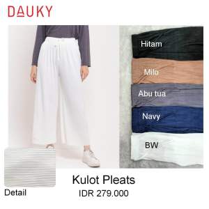 KULOT PLEATS DAUKY  TERBARU