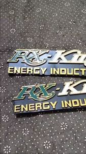 2 PCS Emblem Box Timbul Aki RXK RX King RXKing Energy Induction Hijau
