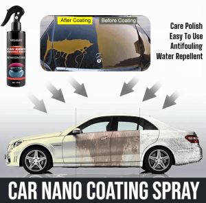 Car Nano Coating Spray Car Wax Spray Hydrophobic Finish Spray Quick Coat Ceramic Coating Car Care Polish Long-Lasting Protection