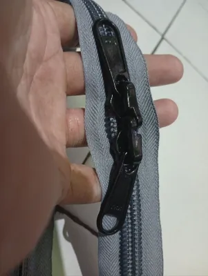 #10 JUMBO PAKET RESLETING YKK UNTUK REPARASI TAS NO.10 UNTUK KOPER TAS BESAR DLL. SET KEPALA 2 PCS