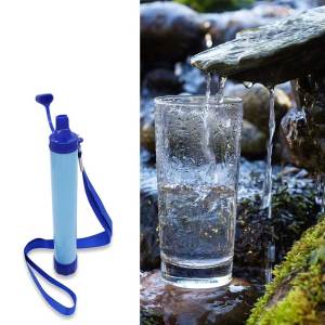 Portable Outdoor Water Filter 0.01 Micron 4-Stage Filter System Emergency Survival Water Purifier For Camping Hiking Climbing