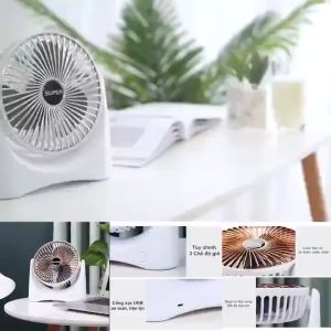 Quạt Tích Điện Super 2023 Quạt Mini Để Bàn Cực Mát Để Bàn Làm Việc Ô Tô Siêu Tiện Lợi Có Thể Mang Đi