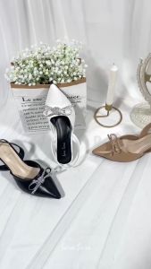 Sara Sara Alice I Sandal Heels Wanita Ujung Lancip Hak Kecil Stylish Elegand Stiletto Heels Slingback Short Pointy Toe Pump Terbaru