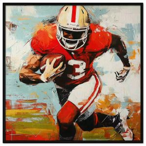 Tranh thể thao bóng bầu dục. Tranh treo tường dán tường sơn dầu canvas trang trí. CGI-1567