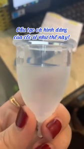 Bộ 2 Cốc nguyệt san BEBU - từ Silicon y khoa siêu mềm Hàng chính hãng