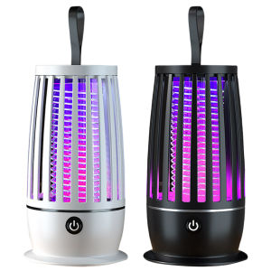 Multi-function Mosquito Zapper Lamp USB Rechargeable Bug Trap with LED Light for Indoor Use