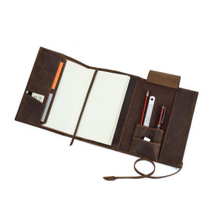 สมุดติดปลอกแขนเสื้อสำหรับนักเดินทางหนังแท้แบบย้อนยุคสมุดสเก็ต์ปกหนังสือแฮนด์เมดของขวัญที่ดีที่สุดสำหรับครอบครัว ยินดีบริการ