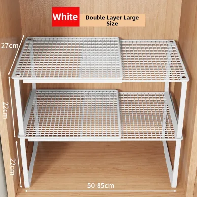 MEIKAIBIN | Extendable Tier Shelf for Closet Cabinet