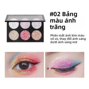 Phấn Mắt Lấp Lánh Màu Sắc Không Cần Keo Dán CARMELA