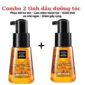 Combo 2 chai tinh dầu dưỡng tóc phục hồi tóc hư tổn và giảm khô xơ rối giảm gãy rụng tóc JCKOO 70ml