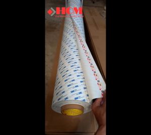 3M 9448A 1200mm x 50m nguyên log Băng Keo Hai Mặt mỏng màu trắng sữa dính hầu hết các loại nhựa kim loại decal hộp giấy