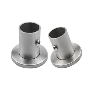 Masely 1pcs Stainless steel Round Tube Pipe Curtain Rod Holder Flange Seat