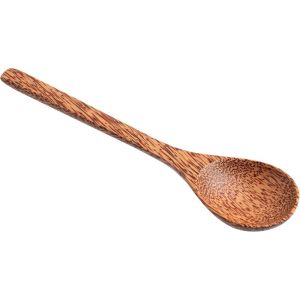 Natural Wooden Spoon Japanese Style Soup Spoons Eco-Friendly Handmade Tableware for Smoothie Bowl Dessert Salad Cereal Cafe