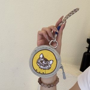 Túi Đựng Đồ Chơi Tai Nghe Thêu Dễ Thương Phong Cách Nhật Bản Túi Đựng Đồ Dùng Hàng Ngày Túi Đựng Chìa Khóa Túi Đựng Tiền Xu Túi Treo Trang Trí