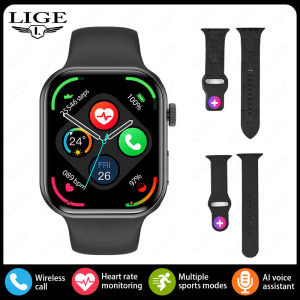 LIGE | LIGE Three Straps Smartwatch Women 2.01-inch Large Screen Smart Watch Bluetooth Call Heart Rate Health Monitor Men Sport Tracker