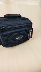 [COD] Tas salempang SANTER model rebah ( tidur) lebar [ 2 Ukuran/1 Warna Hitam]