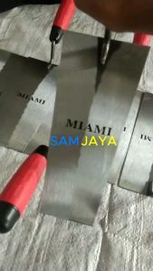 CETOK SEMEN SEGI KOTAK PAPAK 8 inch GAGANG FIBER KARET Stainless Steel TUKANG MERK MIAMI