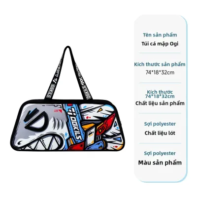 Túi Đựng Cầu Lông Phong Cách Graffiti Dung Lượng Lớn Cho 6 Cây Vợt