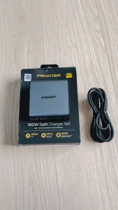 Bộ Sạc Nhanh Pisen Bolt Pro TP-C81 - 160W - GaN - 4 Cổng Sạc Type C - PD 3.1 - Kèm Dây Sạc 240W 1.8M
