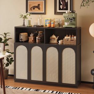 MEIKAIBIN | Retro Integrated Coffee Sideboard Storage Cabinet