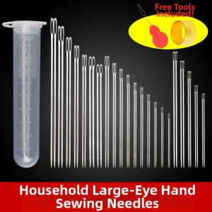 Household Hand Sewing Needles Large-Eye Round-Eye Beading Tailoring Embroidery Upholstery