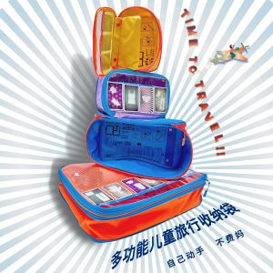 Childrens Multi-Functional Travel Storage Bag Wash Bag Waterproof Swimming Bag Luggage Set 20-22 Inch Drawstring PVC Material