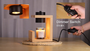 Aroma โคมไฟอุ่นเทียน Candle Warmer โคมไฟเทียนหอมพร้อมตัวตั้งเวลาและสวิตช์ปรับความสว่าง ตั้งเวลา หรี่แสง ได้ขนาดเล็ก ตั้งได้ทุกที่ในบ้าน ของขวัญวันเกิด