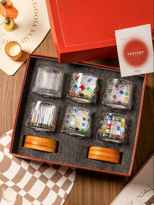 MODERN SWEETHOME | Rotatable Whisky Glass Set Wedding New Home Moving Gift