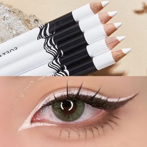 1PC New White Eyeliner Makeup Smooth Easy To Wear Eyes Brightener Waterproof Fashion Eyes Liner Pencils Eye Makeup Tool