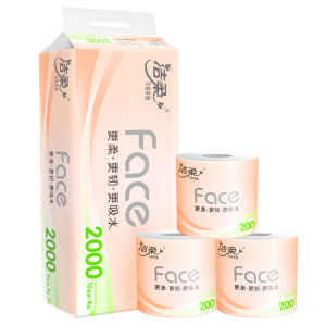Jie Rou Toilet Paper Core 4 Layer 160g 10 Rolls Pack Home Use Bathroom Tissue Paper Soft Dust Free Easy to Tear Paper Towel