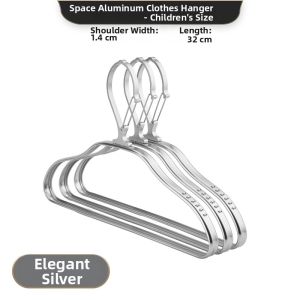 Windproof Automatic Locking Clothes Hanger Aluminum Alloy