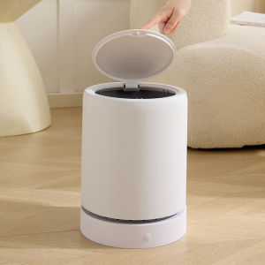 Large Capacity Pressure Absorption Trash Can Simple Design with Lid Bedroom Kitchen Bathroom New 2025 Model Home Cleaning Tool