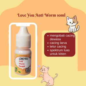 Love You Anti Worm Parasit Kucing Obat cacing 15ml