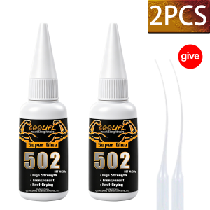 LOOLIFL | 502 Super Glue Transparent Fast Drying Multi Purpose Instant Adhesive For Metal Plastic Wood Shoes DIY Strong Bond Repair Glue
