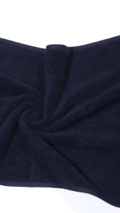 ผ้าขนหนูอาบน้ำสีดำอเนกประสงค์ผ้าเช็ด ตัวทนทานสำหรับโรงแรม เล่นกีฬายิม