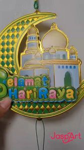 Tempelan Gantungan Hiasan Dekorasi Idul Fitri Eid Mubarak