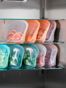 Food Grade Silicone Preservation Bags OTB Refrigerator Freezing Fruit Storage Bags Low Temperature Slow Cooking Silicone Bags