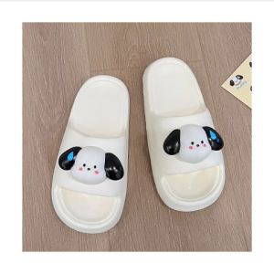 ZiShop รองเท้าแตะแบบสวมติดตัว 5 สี รองเท้าแฟชั่น หมาแก้มชมพู และสบาย