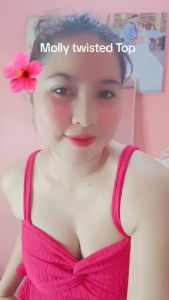 SC Molly 2 Ways Twisted Peplum Sleeveless Bark Crepe Plain Top | Womens Clothing | Trendy | Fit Small to Medium Petite