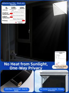 O Margo | Heat-Resistant One-Way Privacy Window Film Anti-UV Sunscreen