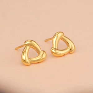 Chow Sang Sang 周生生 999 24K Gold Dainty Stud Earrings for Women 94093E